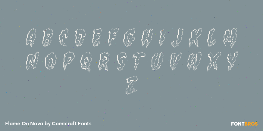 Flame On Nova Font Poster #2