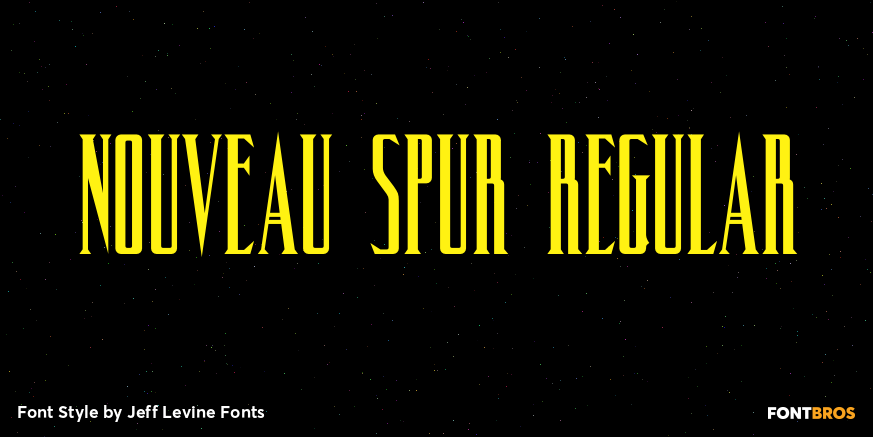 Nouveau Spur Regular Font Poster #1