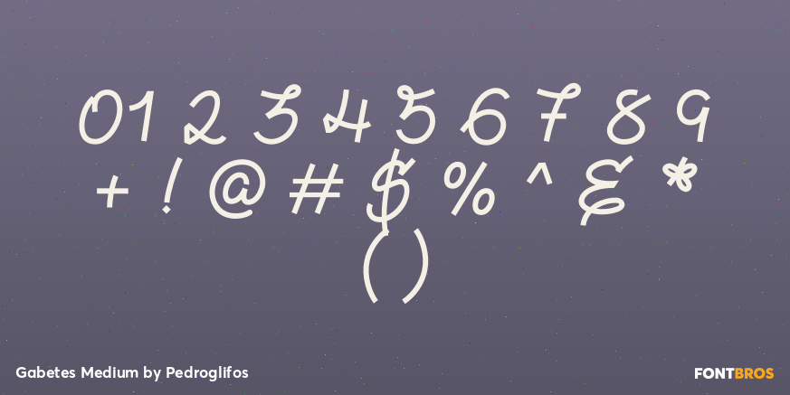 Gabetes Medium Font Poster #1