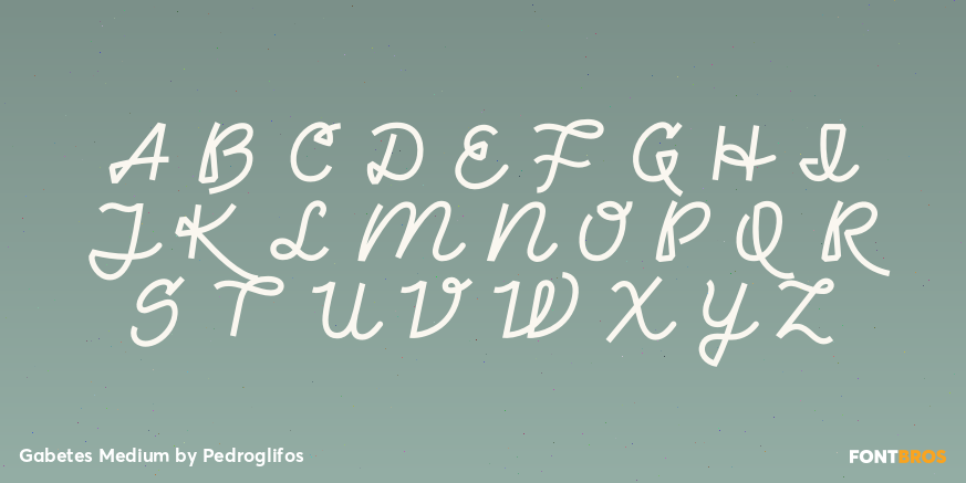 Gabetes Medium Font Poster #2