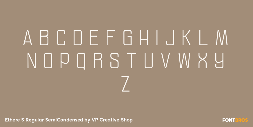 Ethere S Regular SemiCondensed Font Poster #2