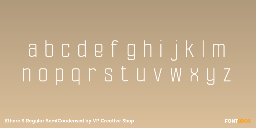 Ethere S Regular SemiCondensed Font Poster #3