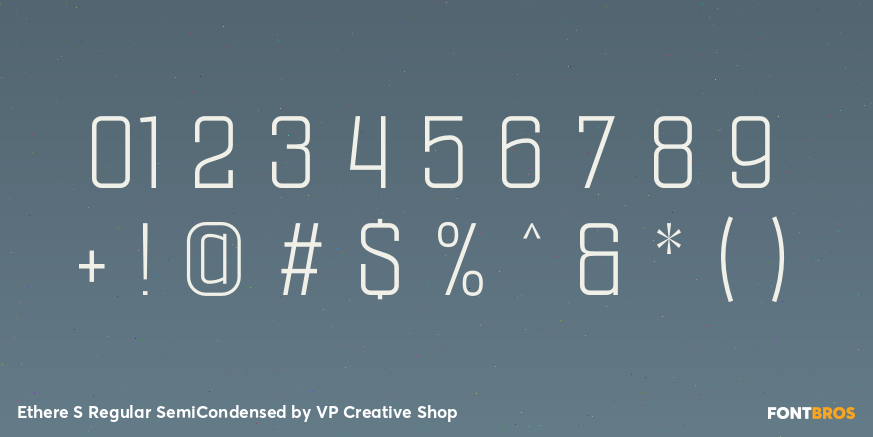 Ethere S Regular SemiCondensed Font Poster #4