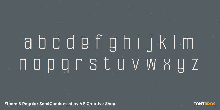 Ethere S Regular SemiCondensed Font Poster #1