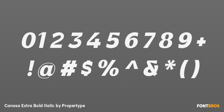 Canosa Extra Bold Italic Font Poster #4