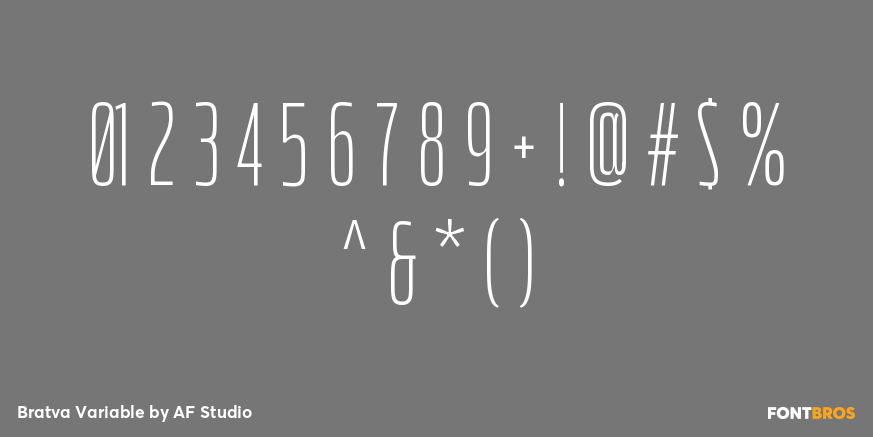 Bratva Variable Font Poster #4