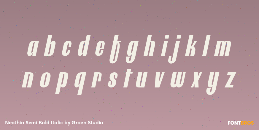 Neothin Semi Bold Italic Font Poster #3
