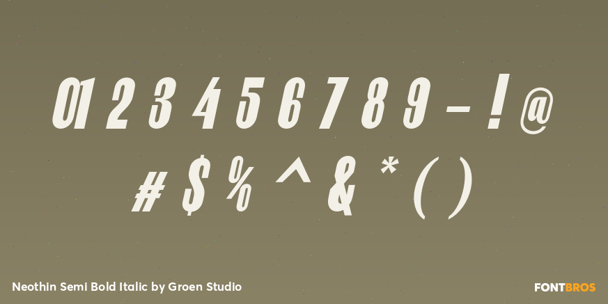 Neothin Semi Bold Italic Font Poster #4