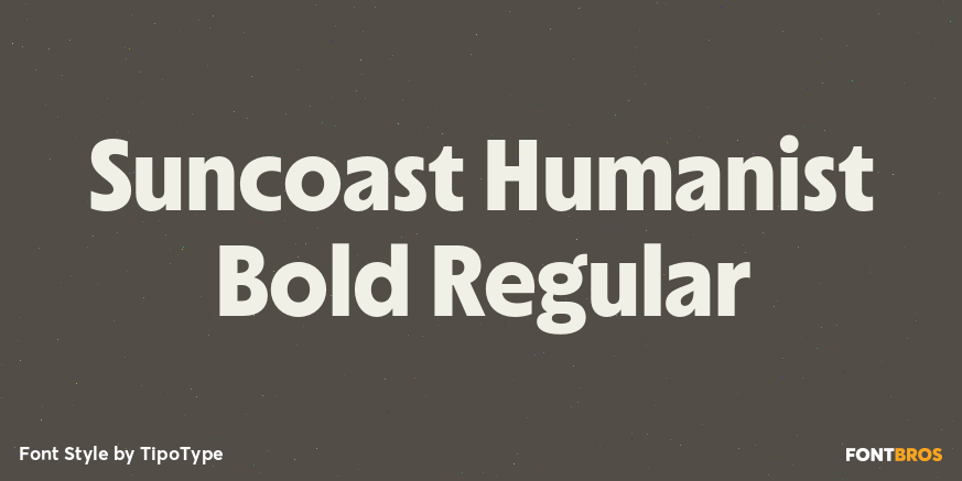 Suncoast Humanist Bold Regular Font Poster #1
