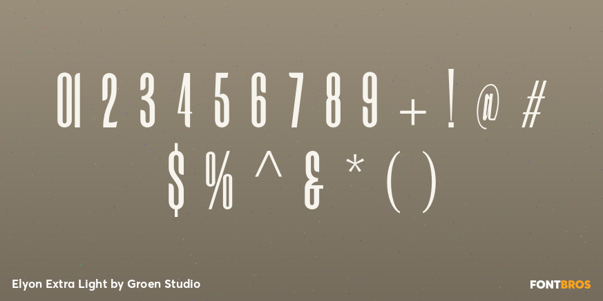 Elyon Extra Light Font Poster #4