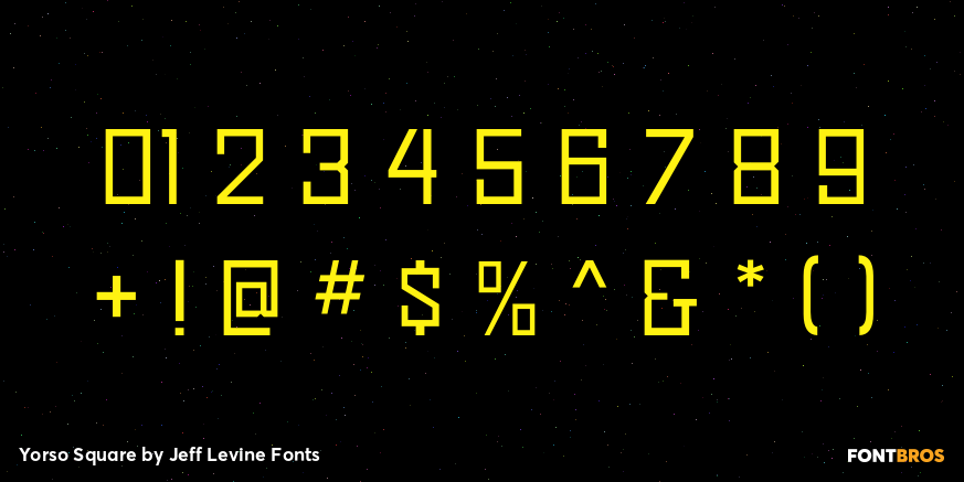 Yorso Square Font Poster #1