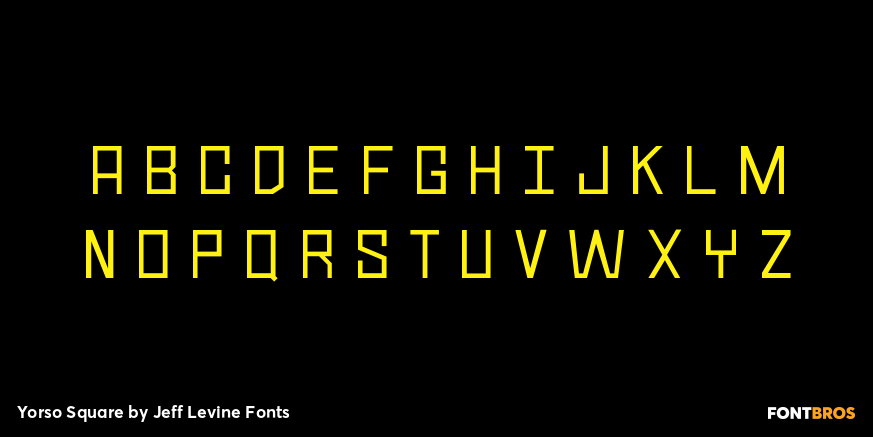 Yorso Square Font Poster #1