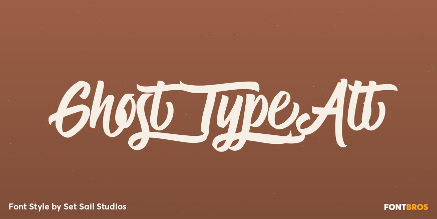 Ghost Type Alt Font Poster #1