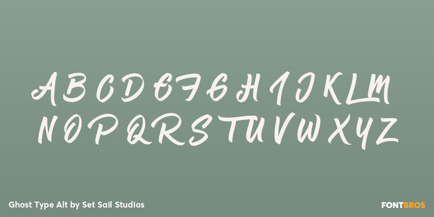 Ghost Type Alt Font Poster #2