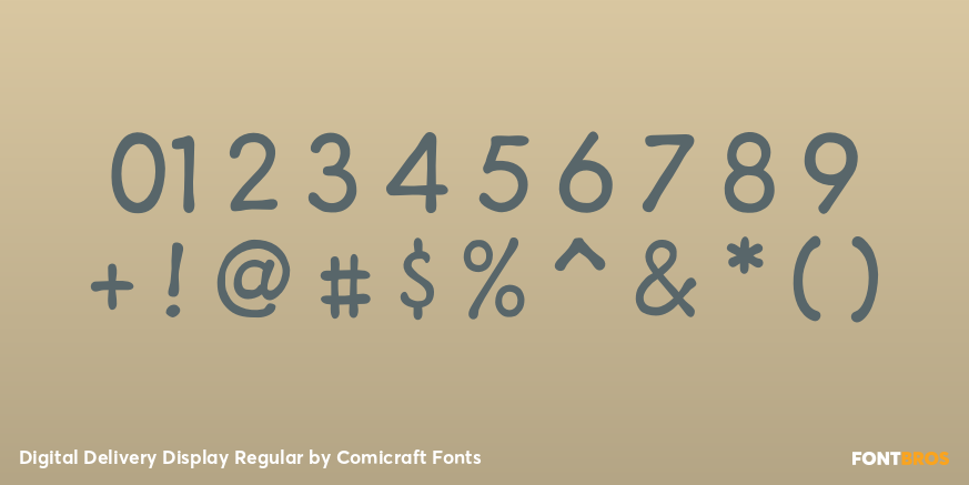 Digital Delivery Display Regular Font Poster #4