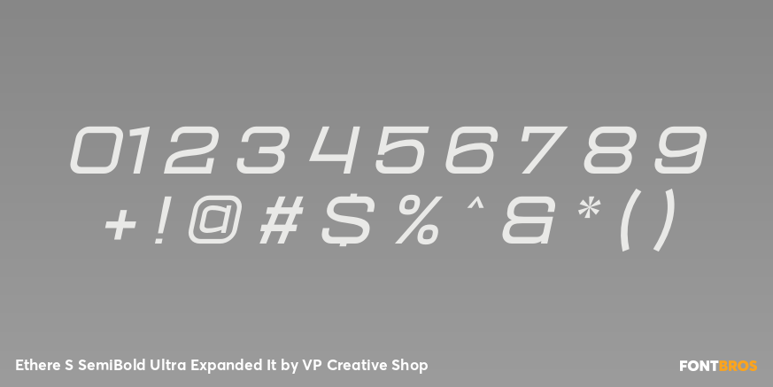 Ethere S SemiBold Ultra Expanded It Font Poster #4