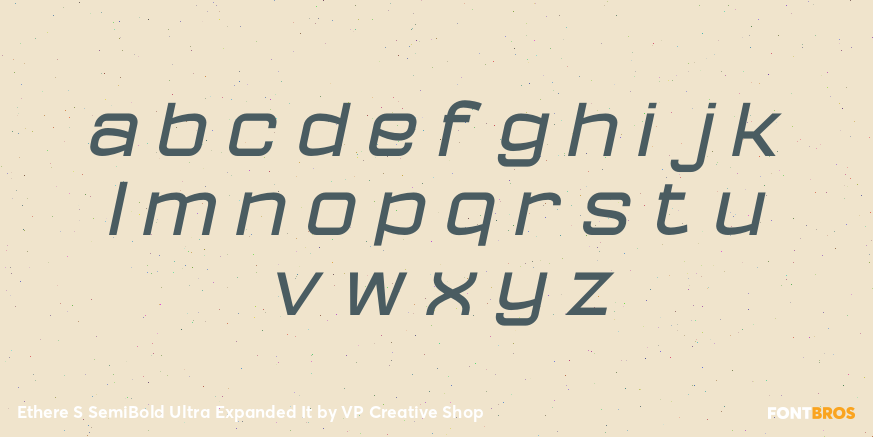 Ethere S SemiBold Ultra Expanded It Font Poster #3