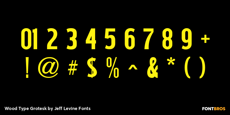 Wood Type Grotesk Font Poster #4