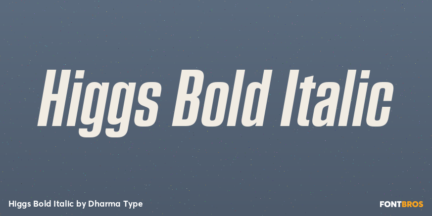 Higgs Bold Italic Poster