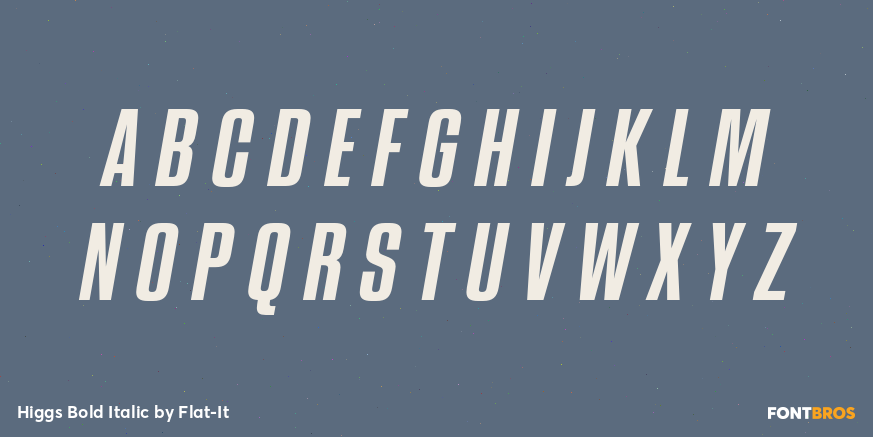 Higgs Bold Italic Font Poster #2