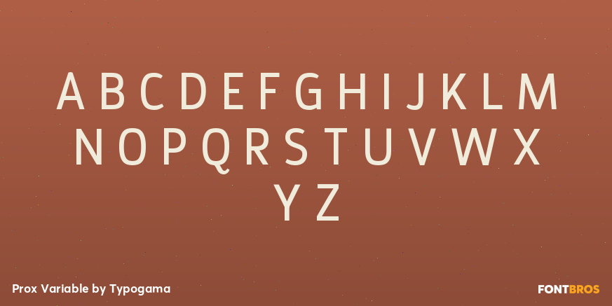 Prox Variable Font Poster #2