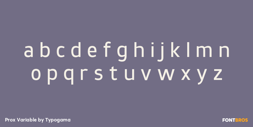 Prox Variable Font Poster #3