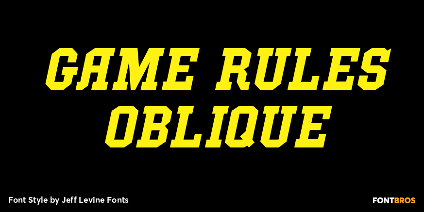 Game Rules Oblique Poster