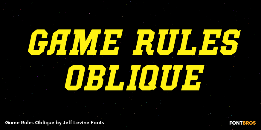 Game Rules Oblique Poster