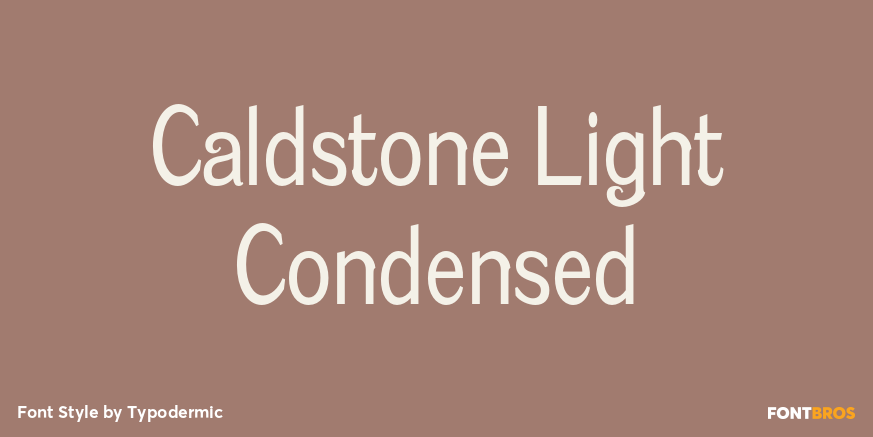 Caldstone Light Condensed Poster