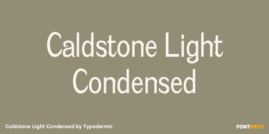 Caldstone Light Condensed Poster