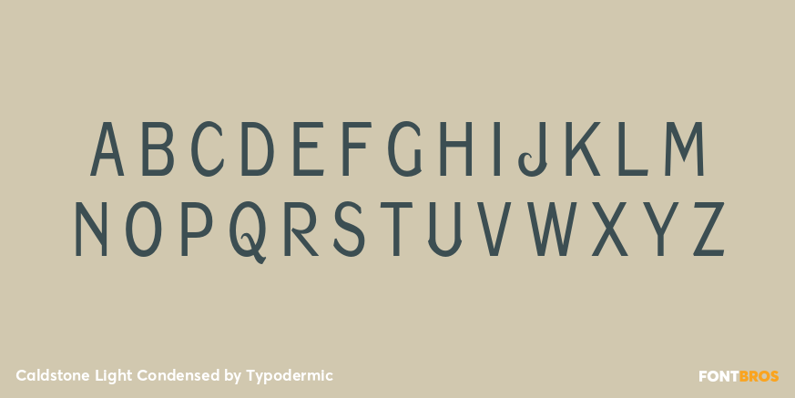 Caldstone Light Condensed Font Poster #1