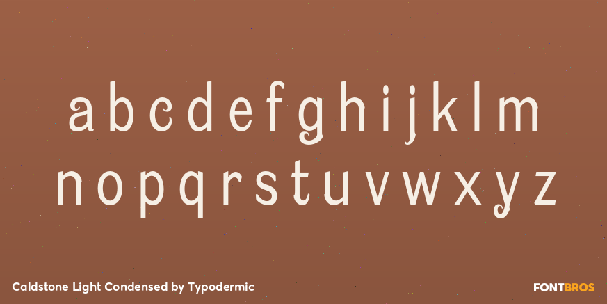 Caldstone Light Condensed Font Poster #1
