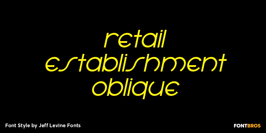 Retail Establishment Oblique Poster