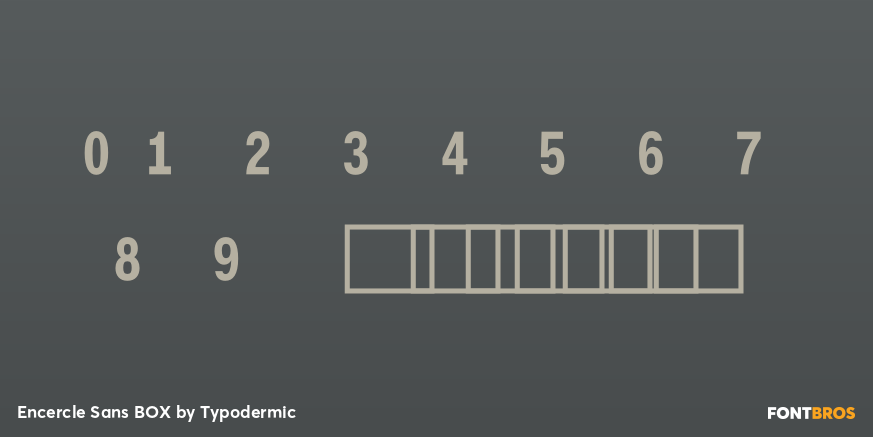 Encercle Sans BOX Font Poster #1