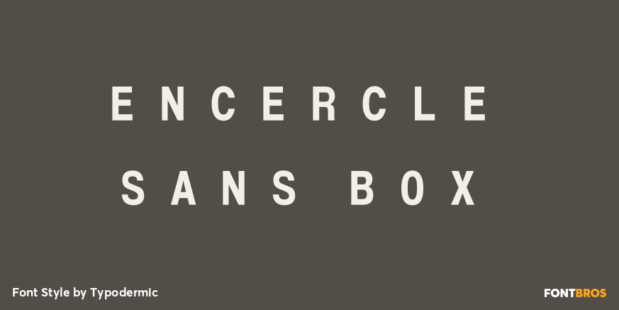 Encercle Sans BOX Font Poster #1