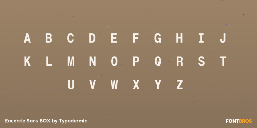 Encercle Sans BOX Font Poster #2