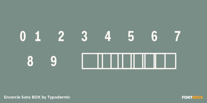 Encercle Sans BOX Font Poster #4