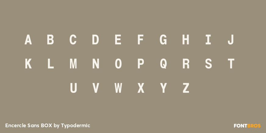 Encercle Sans BOX Font Poster #1