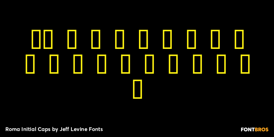 Roma Initial Caps Font Poster #4