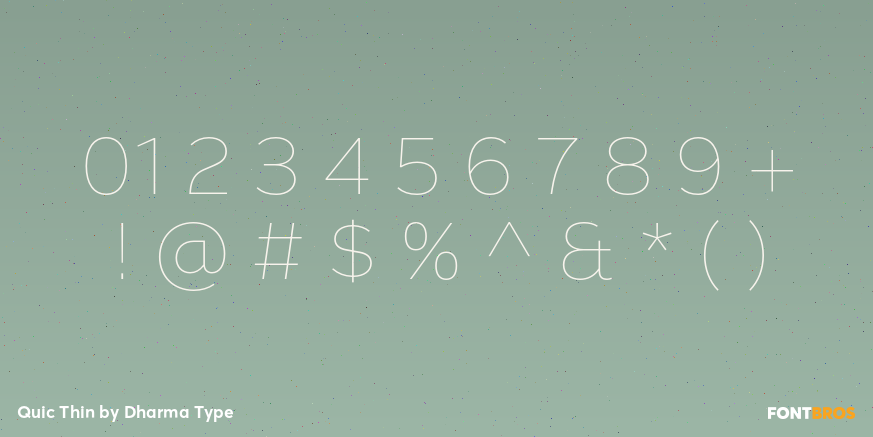 Quic Thin Font Poster #4