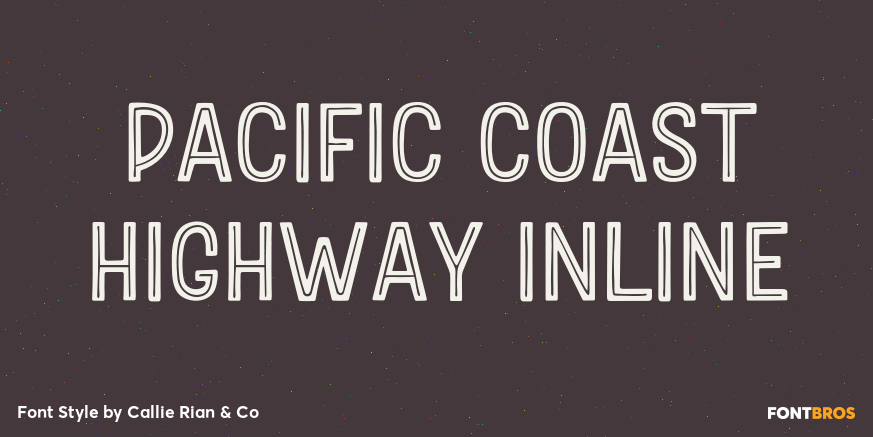 Pacific Coast Highway Inline Poster