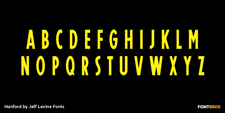 Hanford Font Poster #3