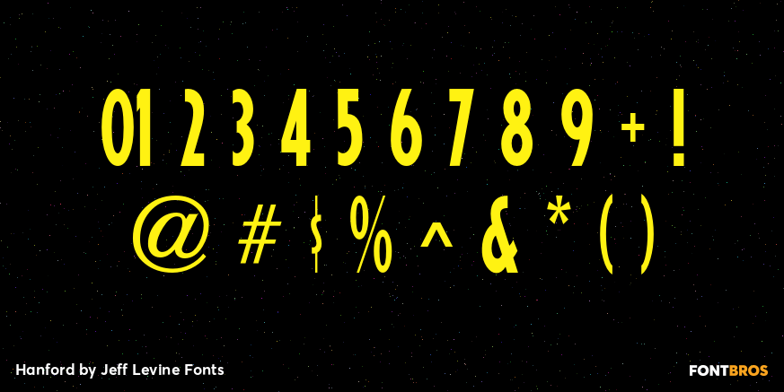 Hanford Font Poster #4