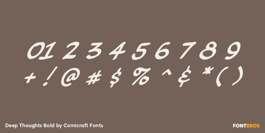 Deep Thoughts Bold Font Poster #4