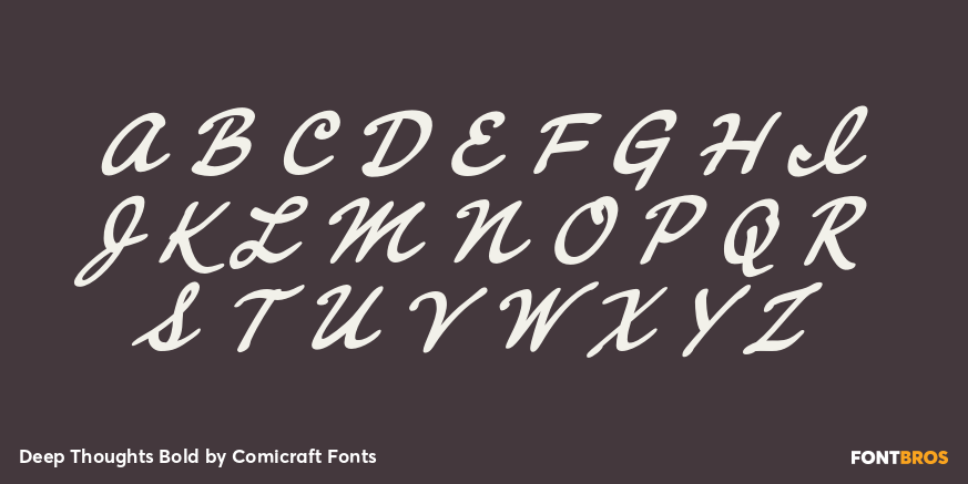 Deep Thoughts Bold Font Poster #2