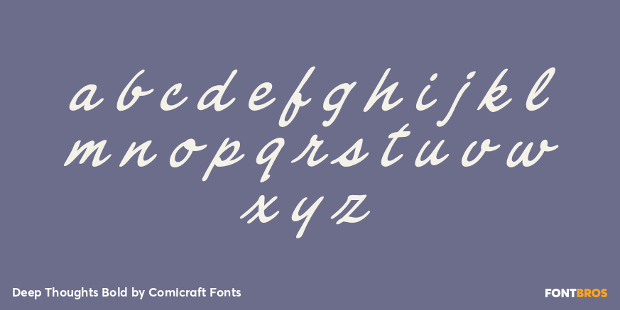 Deep Thoughts Bold Font Poster #3