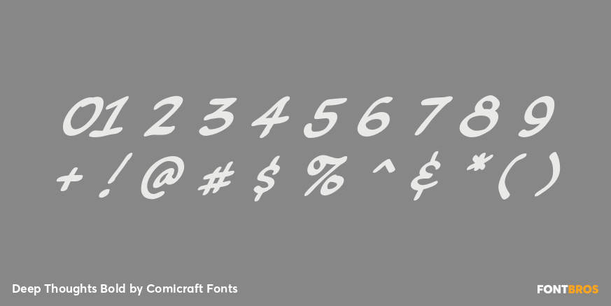 Deep Thoughts Bold Font Poster #4