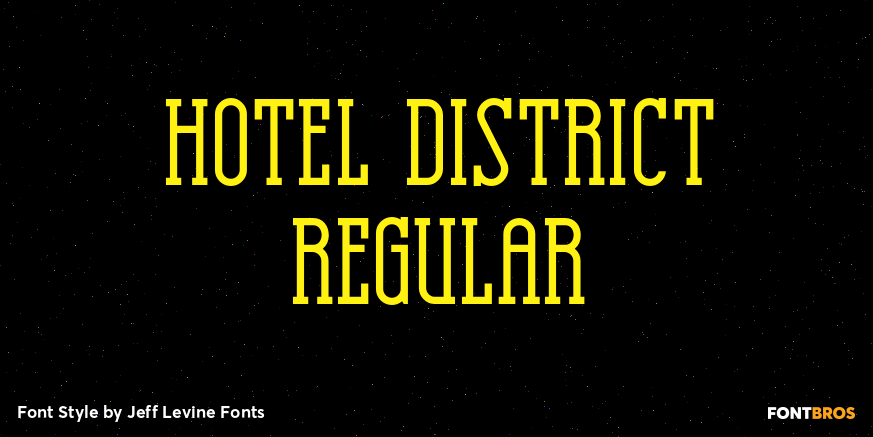 Hotel District Regular Font Poster #1