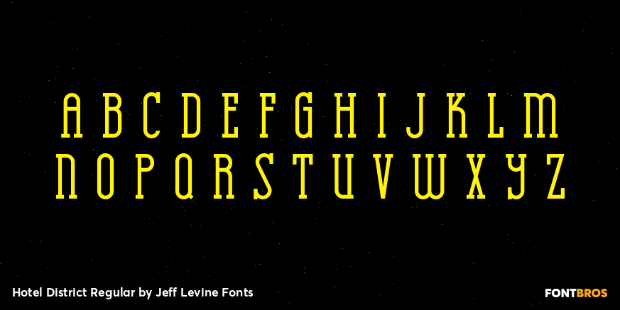Hotel District Regular Font Poster #2