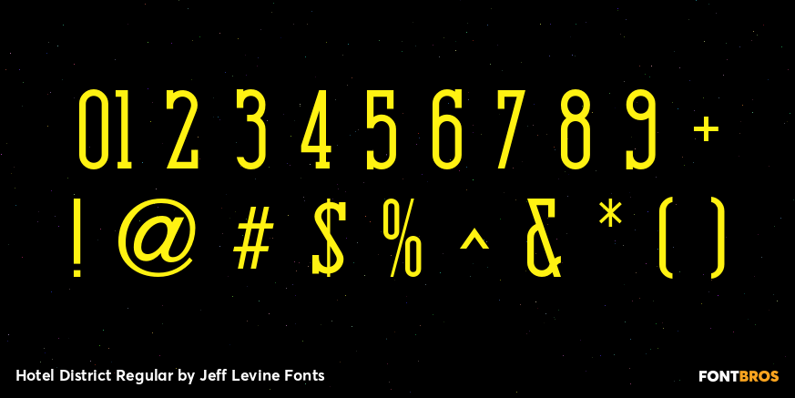 Hotel District Regular Font Poster #4